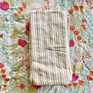Heather Taylor Home Blush Striped Napkins, Set of 4
